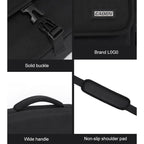 CADeN D27-1 Portable Digital Camera Bag with Strap, 31 x 21 x 17cm Black