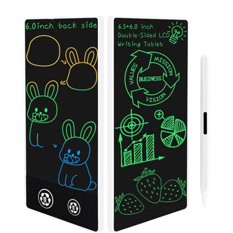 Simple Full Screen LCD Drawing Board Writing Tablet, 6.5+6.0 inch White / Green Writing, 6.5+6.0 inch White / Color Writing, 6.5 inch Black / Green Thin Writing, 6.5 inch Black / Green Writing, 6.5+6.0 inch Black / Green Thin Writing                   ...