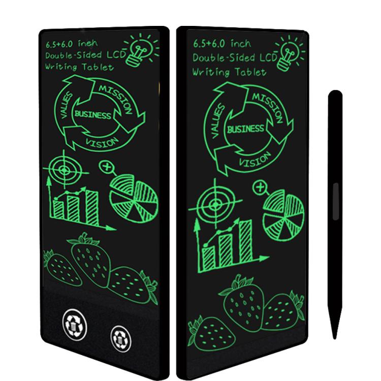 Simple Full Screen LCD Drawing Board Writing Tablet, 6.5+6.0 inch White / Green Writing, 6.5+6.0 inch White / Color Writing, 6.5 inch Black / Green Thin Writing, 6.5 inch Black / Green Writing, 6.5+6.0 inch Black / Green Thin Writing                   ...