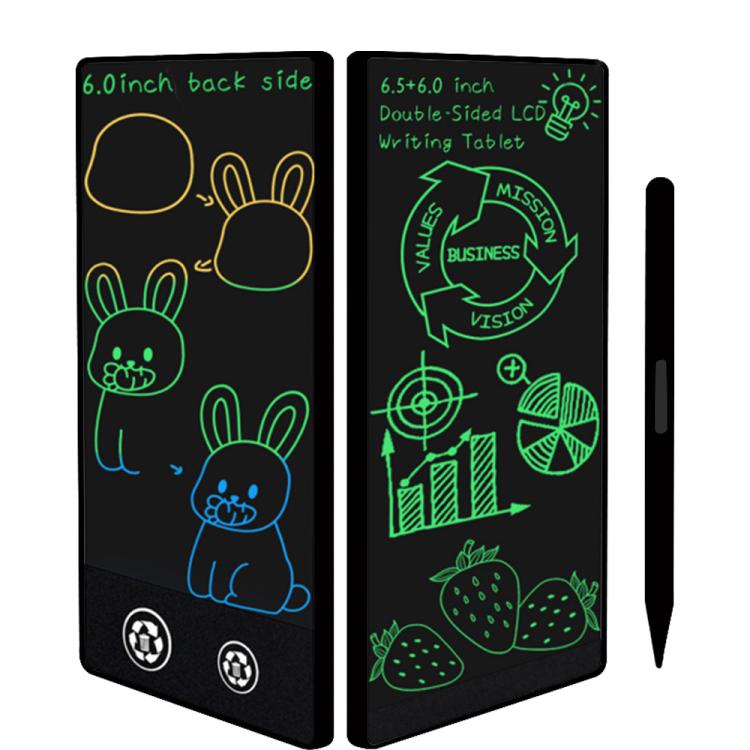 Simple Full Screen LCD Drawing Board Writing Tablet, 6.5+6.0 inch White / Green Writing, 6.5+6.0 inch White / Color Writing, 6.5 inch Black / Green Thin Writing, 6.5 inch Black / Green Writing, 6.5+6.0 inch Black / Green Thin Writing                   ...