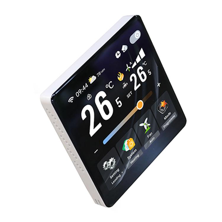 4 inch Screen Smart Room Thermostat, BAC-2005AL Two Channel, BAC-2005EL Four Channel, BAC-2005ALW Two Channel WiFi, BAC-2005ELW Four Channel WiFi