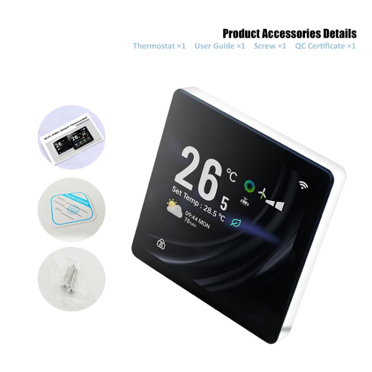 4 inch Screen Smart Room Thermostat, BAC-2005AL Two Channel, BAC-2005EL Four Channel, BAC-2005ALW Two Channel WiFi, BAC-2005ELW Four Channel WiFi