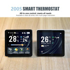 4 inch Screen Smart Room Thermostat, BAC-2005AL Two Channel, BAC-2005EL Four Channel, BAC-2005ALW Two Channel WiFi, BAC-2005ELW Four Channel WiFi