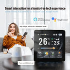 4 inch Screen Smart Room Thermostat, BAC-2005AL Two Channel, BAC-2005EL Four Channel, BAC-2005ALW Two Channel WiFi, BAC-2005ELW Four Channel WiFi