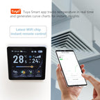 4 inch Screen Smart Room Thermostat, BAC-2005AL Two Channel, BAC-2005EL Four Channel, BAC-2005ALW Two Channel WiFi, BAC-2005ELW Four Channel WiFi
