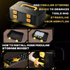 Jakemy JM-8199 257 in 1 Modular Manual Tool Box, Jakemy JM-8199