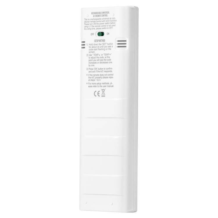 CHUNGHOP K-1308E Universal Air Conditioner Remote Control with Torch and LCD Backlight, K-1308E
