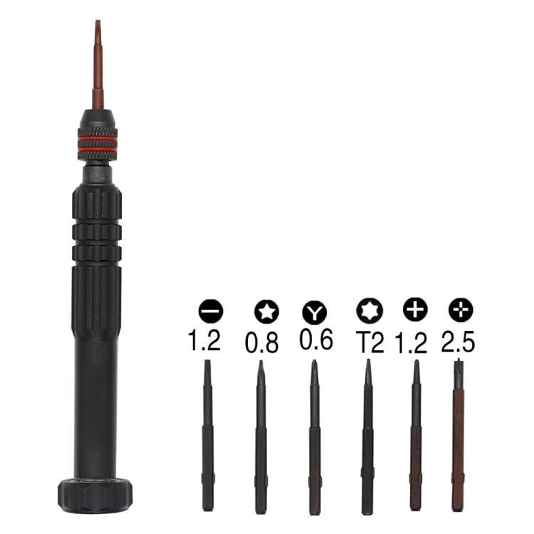 Aluminum Alloy Screwdriver Set, 6 in 1, 12 in 1