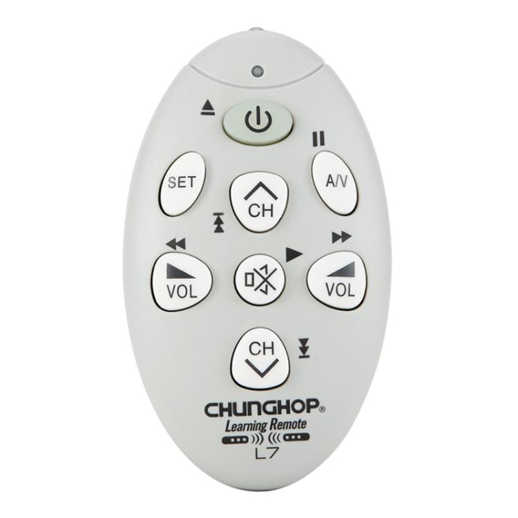 CHUNGHOP L7 Infrared Learning Universal TV Remote Control, L7(Grey)