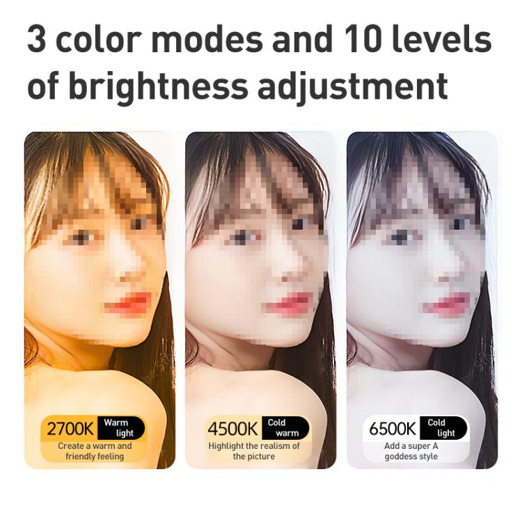 W70 Multifunctional Portable Magnetic Fill Light, W70 Three-Colors Light, W70 RGB Light