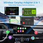 2 in 1 USB Wired to Wireless Car CarPlay / Android Auto Box Adapter