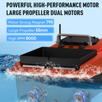 D80B GPS High Power Smart Remote Control Fishing Bait Boat Support Trawling, EU Plug, US Plug, UK Plug
