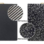 PET Carbon Fiber PEO Diamond Film Double-Sided 3D Printer Build Plate, 220x220mm, 235x235mm, 257x257mm, 300x300mm, 310x315mm, 355x355mm, 377x370mm