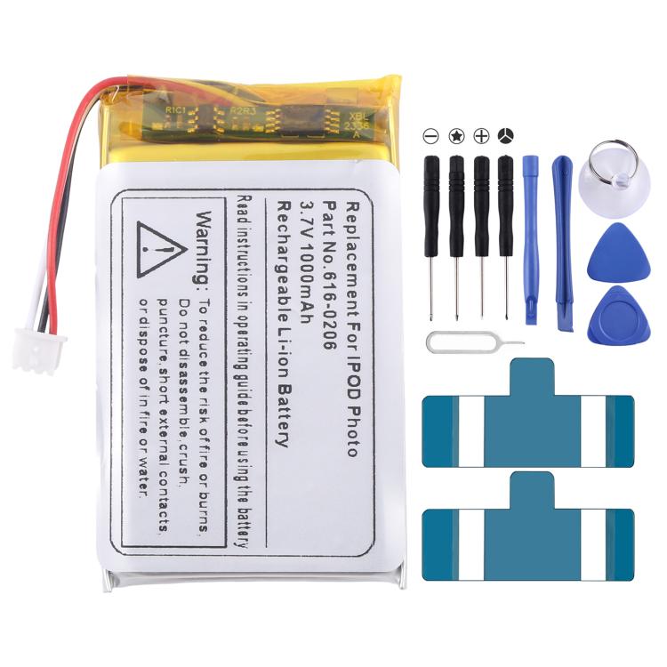 For iPod Photo 20G 30G 60G a1059 1099 616-0206 1000mAh Battery Replacement, For iPod Photo 20G 30G 60G