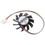 For SEEWO SC6010M12VSF DC12V 0.18A 4Pin Cooling Fan, 4Pin Fan blade diameter 55mm
