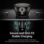 ROCK H30 45W USB-A Type-C Ports Car Charger with Retractable Type-C Cable, H30