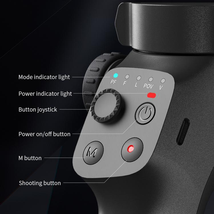 FUNSNAP CM8 Smartphone Stabilizer Foldable 3-axis Anti-shake Vlog Shooting Gimbal, Basic Version, AI Version