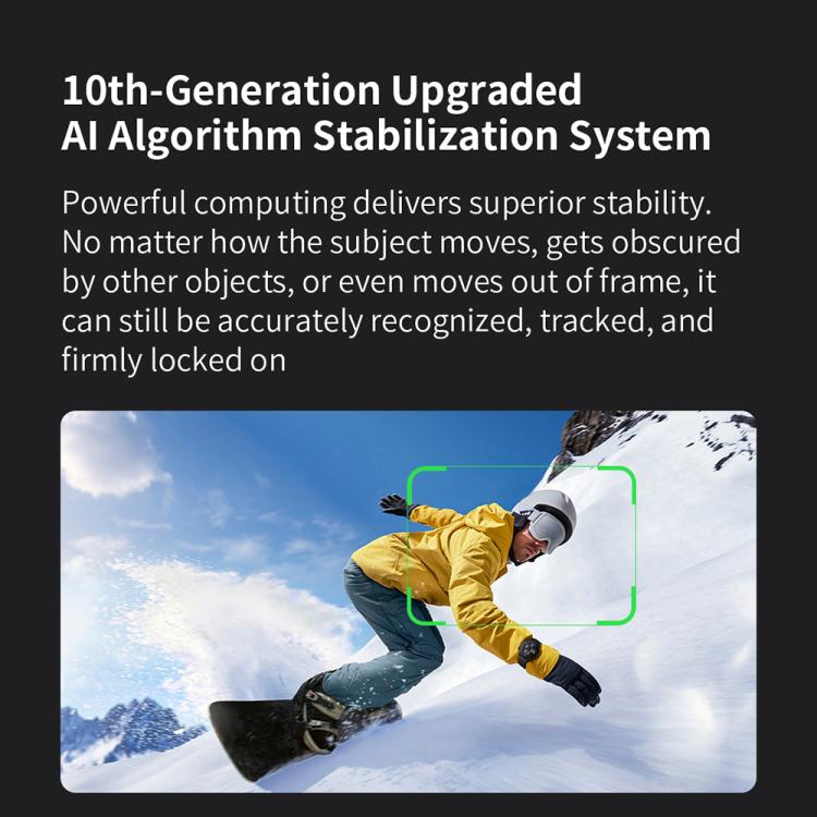 FUNSNAP CM8 Smartphone Stabilizer Foldable 3-axis Anti-shake Vlog Shooting Gimbal, Basic Version, AI Version