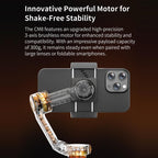 FUNSNAP CM8 Smartphone Stabilizer Foldable 3-axis Anti-shake Vlog Shooting Gimbal, Basic Version, AI Version