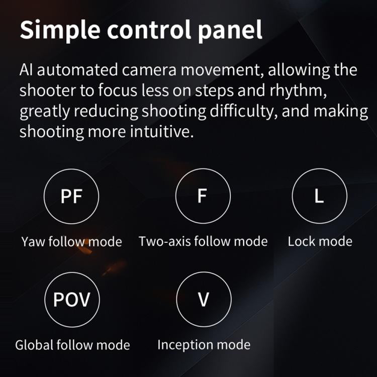 FUNSNAP CM8 Smartphone Stabilizer Foldable 3-axis Anti-shake Vlog Shooting Gimbal, Basic Version, AI Version