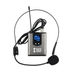 XTUGA  A1 UHF Wireless Headset Lavalier Microphone System with Bodypack Transmitter, A1