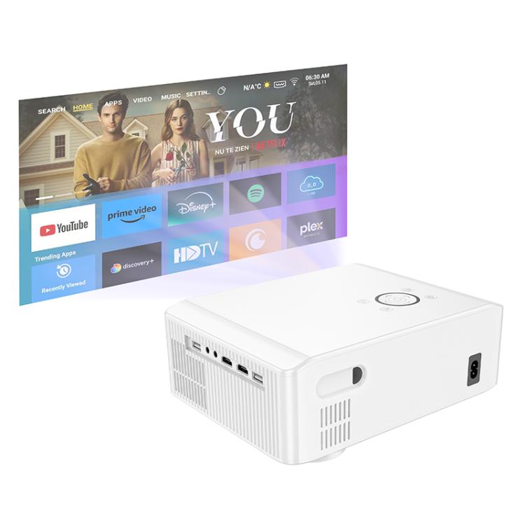 hoco DT3 1920x1080P 370ANSI Smart Electric Focus Projector Android Version, EU Plug, US Plug