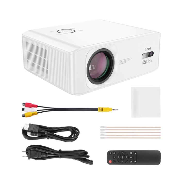 hoco DT3 1920x1080P 370ANSI Smart Electric Focus Projector Android Version, US Plug