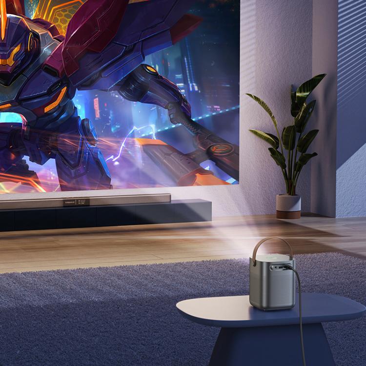 hoco DT4 1280x720P 190ANSI Smart Full Autofocus Projector Android Version, EU Plug, UK Plug