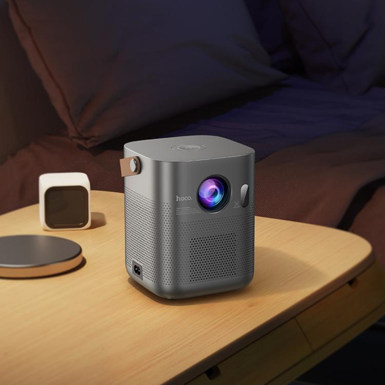 hoco DT4 1280x720P 190ANSI Smart Full Autofocus Projector Android Version, EU Plug, UK Plug