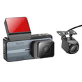 hoco DV12 2K 3.69 inch IPS Screen Display GPS Driving Recorder with Rear Camera, DV12
