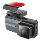 hoco DV12 2K 3.69 inch IPS Screen Display GPS Driving Recorder with Rear Camera, DV12