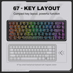 ONIKUMA G67 67-key RGB Wired Magnetic Axis Mechanical Gaming Keyboard, G67