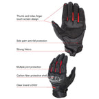 SOMAN  MG21 Motorcycle Sheepskin Carbon Fiber Gloves Off-road Riding Anti-slip Gloves, M, L, XL, XXL