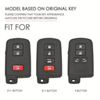 For Toyota North American 4-button C011 Crazy Horse Cowhide Car Key Protection Cover, For Toyota North American 4-button