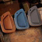 For Buick Envision Plus 2023 Hallmo Crazy Horse Cowhide Car Key Protection Cover, For Buick Envision Plus 2023 3-button, For Buick Envision Plus 2023 4-button, For Buick Envision Plus 2023 5-button, For Buick Envision Plus 2023 6-button