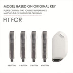 For Kia K3 / K5 2024 Hallmo Crazy Horse Cowhide Car Key Protection Cover, For Kia K3 5-button, For Kia K3 6-button, For Kia K3 7-button, For Kia K3 8-button, For Kia K3 9-button