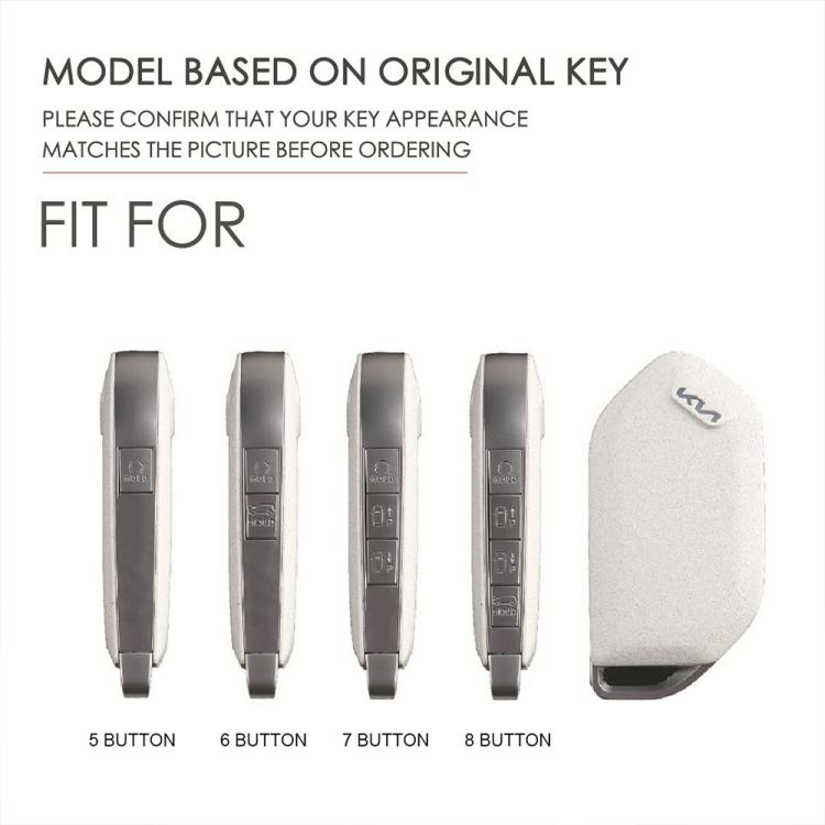 For Kia K3 / K5 2024 Hallmo Crazy Horse Cowhide Car Key Protection Cover, For Kia K3 5-button, For Kia K3 6-button, For Kia K3 7-button, For Kia K3 8-button, For Kia K3 9-button