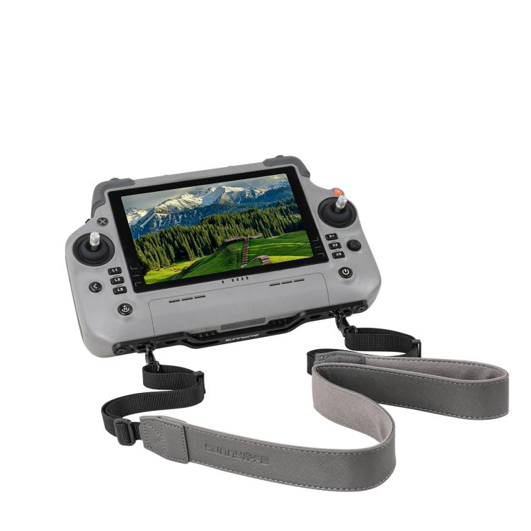 Sunnylife Controller Hanger Bracket with PU Leather Strap Shoulder Belt, For DJI RC Plus 2 / 1