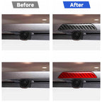 For Tesla Model 3 / Y / S / X Carbon Fiber Car Trunk Logo Decorative Sticker, Car Trunk Logo