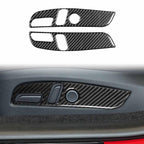 For Tesla Model 3 2023- 2pcs/Set Carbon Fiber Car Seat Adjustment Panel Decorative Sticker, 2pcs/Set Car Seat Adjustment Panel, Left Drive, 2pcs/Set Car Seat Adjustment Panel, Right Drive