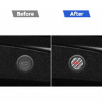 For Tesla Model 3 2023+ / Y New Edition 2025+ Carbon Fiber Car Trunk Button Decorative Sticker, For Tesla Model 3 2023+ / Y New Edition 2025+ Car Trunk Button