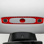 For Tesla Model 3 2023- 2pcs/Set Carbon Fiber Car Reading Light Panel Decorative Sticker, For Tesla Model 3 2023- Car Reading Light Panel