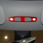 For Tesla Model 3 2019-2022 / Y 2019-2024 2pcs/Set Carbon Fiber Car Reading Light Panel Decorative Sticker, For Tesla Model 3 2019-2022 / Y 2019-2024 Car Reading Light Panel