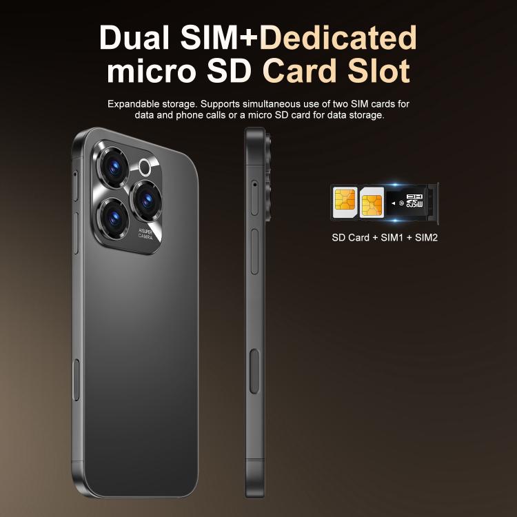 A16 Max / PDA89, 4GB+64GB, 6.58 inch Android 10 MTK6739 Quad Core, Network: 4G, Dual SIM, EU Plug, US Plug, UK Plug, AU Plug