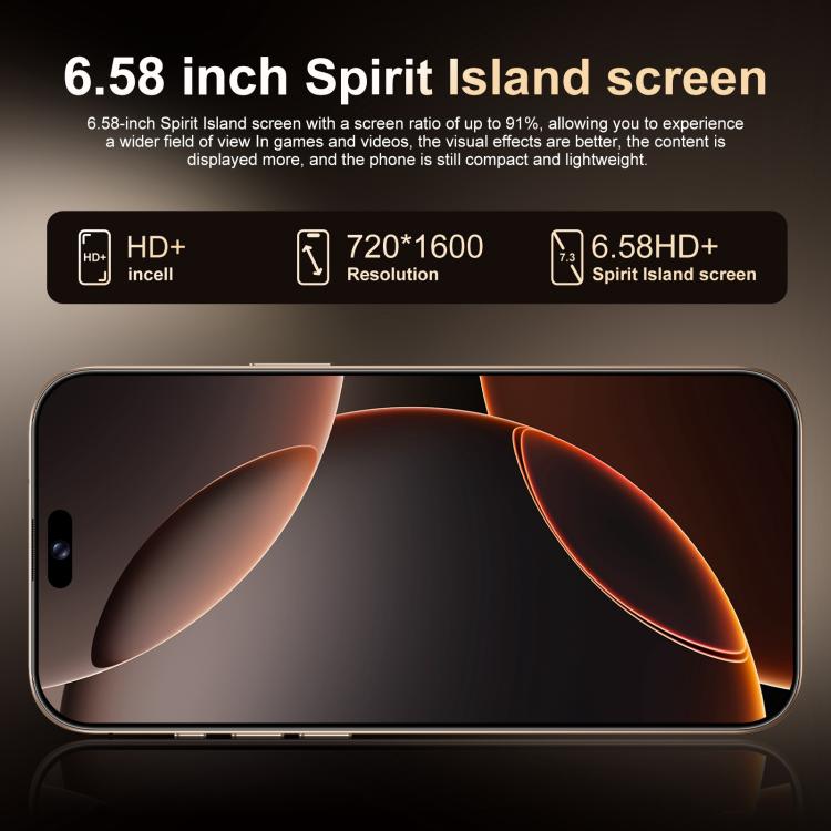 A16 Max / PDA89, 4GB+64GB, 6.58 inch Android 10 MTK6739 Quad Core, Network: 4G, Dual SIM, EU Plug, US Plug, UK Plug, AU Plug