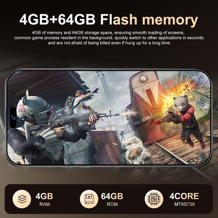 A16 Max / PDA89, 4GB+64GB, 6.58 inch Android 10 MTK6739 Quad Core, Network: 4G, Dual SIM, EU Plug, US Plug, UK Plug, AU Plug