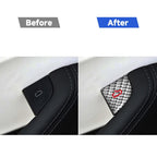 For Tesla Model 3 New Edition 2023+ 4pcs/Set Carbon Fiber Car Door Switch Decorative Sticker with Label, For Tesla Model 3 New Edition 2023+ Car Door Switch