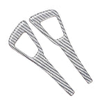 For Tesla Model 3 2017-2022 / Y 2020-2024 4pcs/Set Carbon Fiber Car Door Switch Panel Decorative Sticker, Car Door Switch Panel