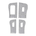 For Tesla Model 3 2017-2022 / Y 2020-2024 6pcs/Set Carbon Fiber Car Window Lift Panel Decorative Sticker, Car Window Lift Panel, Left Drive, Car Window Lift Panel, Right Drive