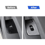 For Tesla Model 3 2017-2022 / Y 2020-2024 6pcs/Set Carbon Fiber Car Window Lift Panel Decorative Sticker, Car Window Lift Panel, Left Drive, Car Window Lift Panel, Right Drive